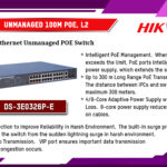 DS-3E0326P-E Hikvision Unmanaged 100M P0E, L2 Switches digital Colombo Sri Lanka