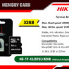 HS-TF-C1(STD)-32GB-(WITHOUT-ADAPTER) Memory Card digital Hikvision Colombo Sri Lanka