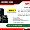 HS-TF-C1(STD)-64GB-(WITHOUT-ADAPTER) Memory Card digital Hikvision Colombo Sri Lanka