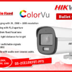 DS-2CE10KF0T-PFS Hikvision 3K ColorVu Audio Fixed Bullet Camera digital Colombo Sri Lanka