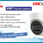 DS-2CE76U1T-ITPF 4K ECO SERIES 8MP Turret Camera digital Hikvision Colombo Sri Lanka