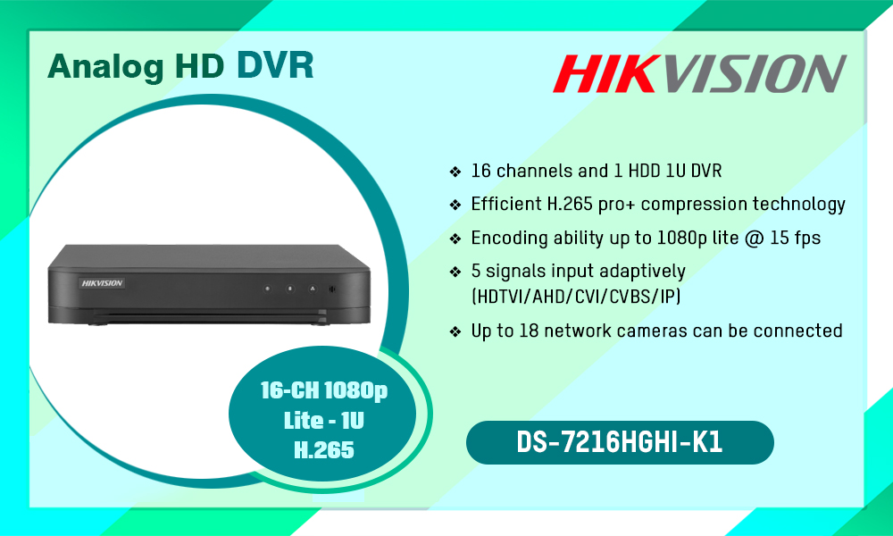 Ds 7216hghi K1 Hikvision 4mp Analog Hd Dvr In Digital Lk Sri Lanka