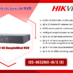 iDS-9632NXI-I8/X-(B) DS-9600NI-I8/I16 SERIES 4K NVR (H.265+) digital Hikvision Colombo Sri Lanka